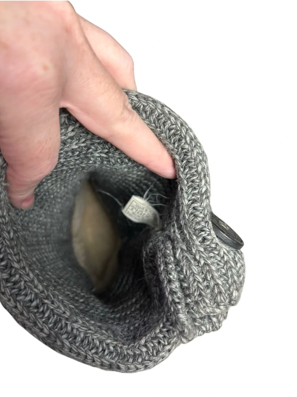UGG Classic Cardy Gray Knit Sweater Boots – Women’s Size 8